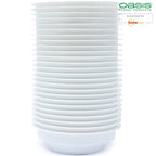 OASIS® Junior Schale, 3 x 12 cm Ø, Weiß
