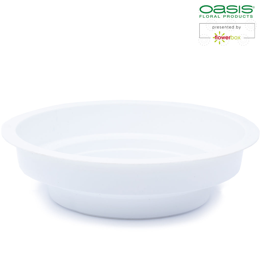 OASIS® Junior Schale, 3 x 12 cm Ø, Weiß