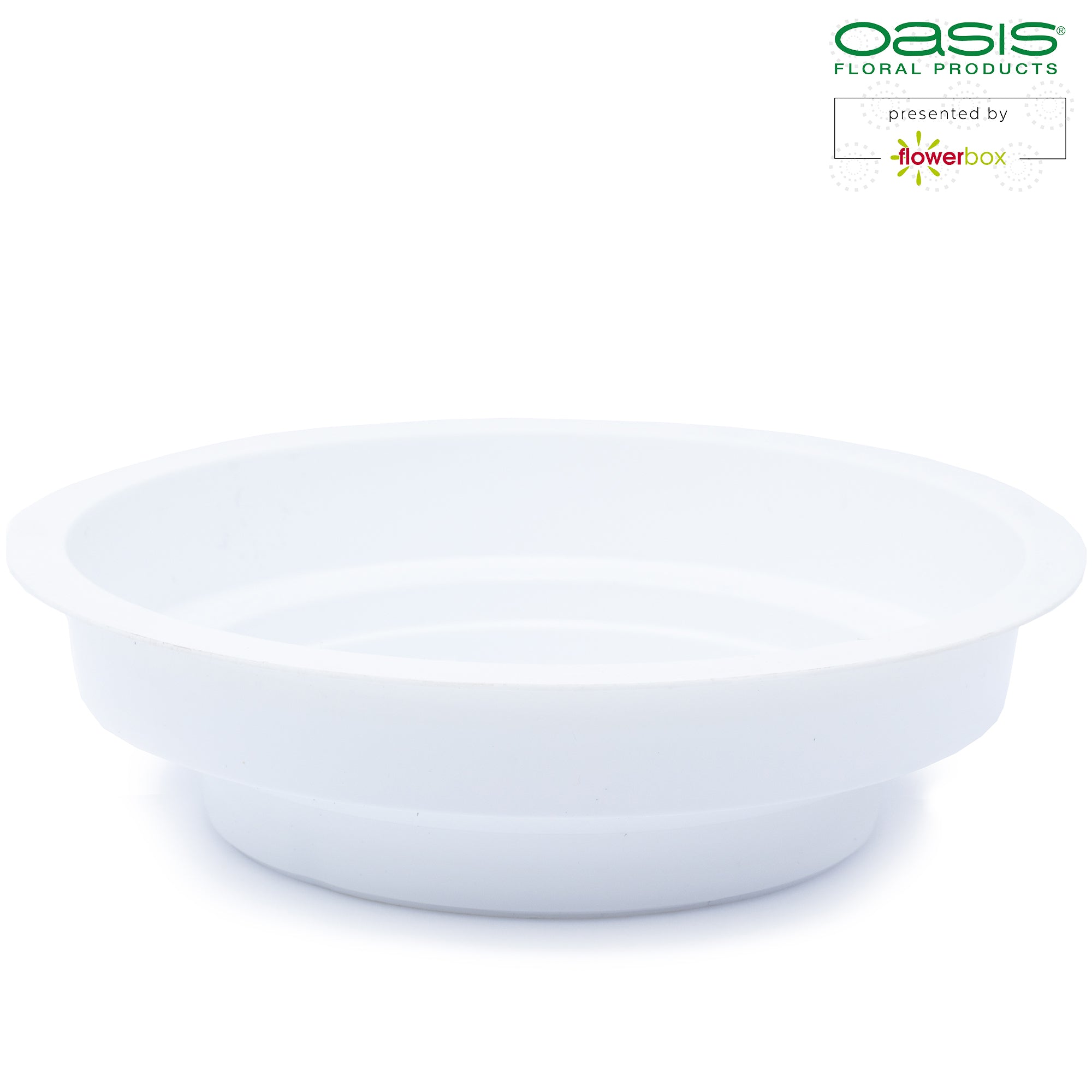 OASIS® Junior Schale, 3 x 12 cm Ø, Weiß