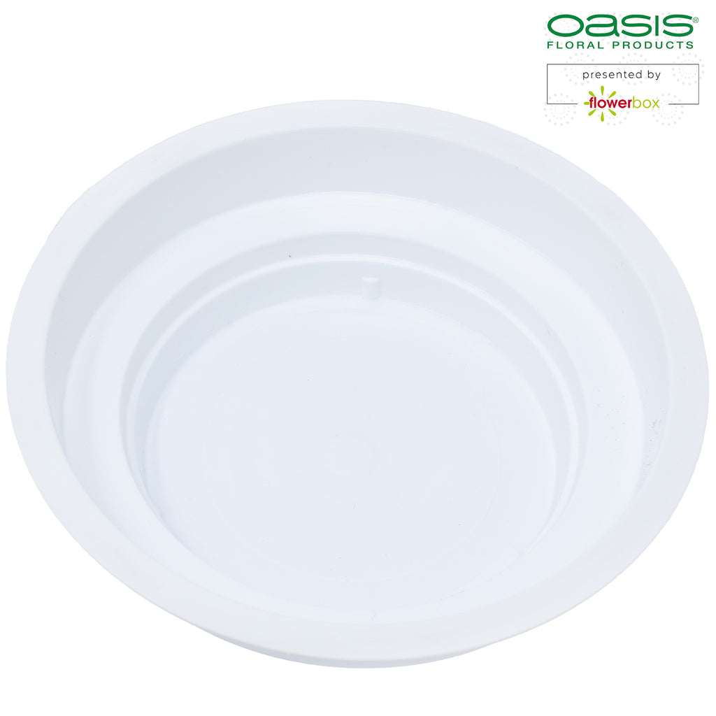 OASIS® Junior Schale, 3 x 12 cm Ø, Weiß