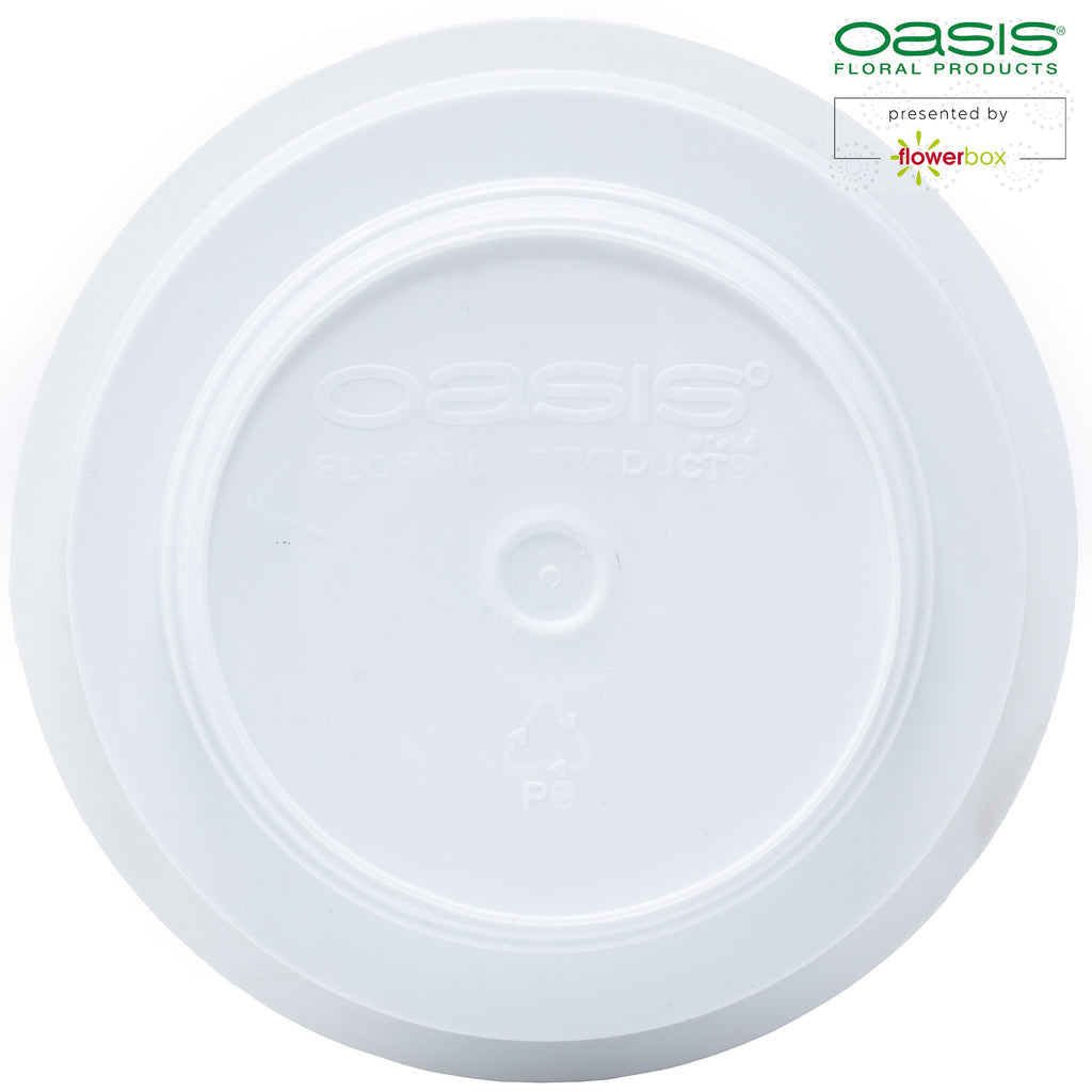 OASIS® Junior Schale, 3 x 12 cm Ø, Weiß