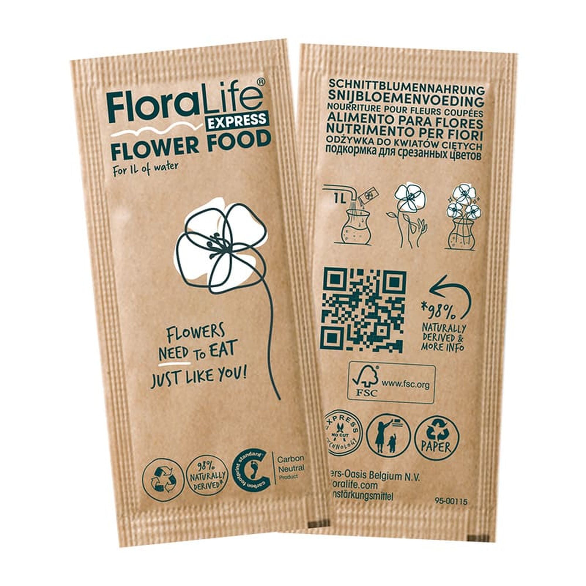 FloraLife® Express Pulver - Papier-Sachet für 1 Liter Wasser - 1Stk.