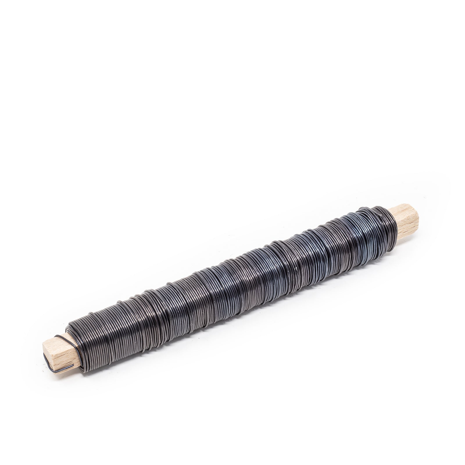 Wickeldraht Holzstab, blau - 0,60 mm, 45 m, 2,5 kg