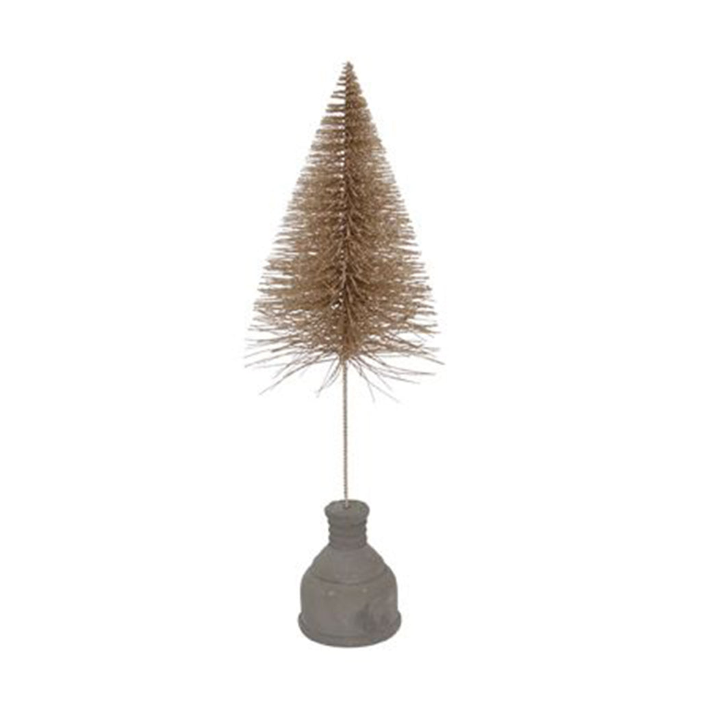 Tree Teal - Metal/Concrete - 23x23x33 cm