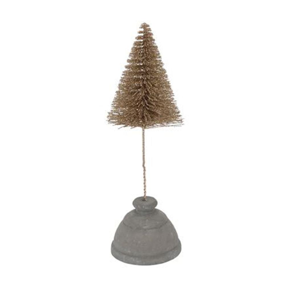 Tree Teal - Metal/Concrete - 23x23x33 cm