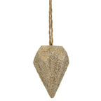 Pendentif diamant TroupeR - champagne - polyrésine - 5x5x4,5 cm