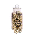 Glassware with star pendants, Vitreous - champagne - 48 pieces - 20.5x20.5x37 cm