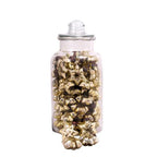 Glassware with star pendants, Vitreous - champagne - 48 pieces - 20.5x20.5x37 cm