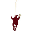 Christmas ornament Dost - wood - 5x11x0.3 cm - 1 piece assorted