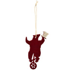 Christmas ornament Dost - wood - 5x11x0.3 cm - 1 piece assorted