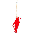 Christmas ornament Dost - wood - 5x11x0.3 cm - 1 piece assorted