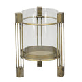 Porte-bougie chauffe-plat Sobre - métal/verre - 16 x 16 x 22 cm