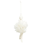 Pendentif ballerine, blanc ivoire, porcelaine, 4,5 x 4 x 20 cm