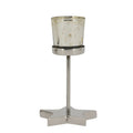 SuArt Tealight Holder - Stainless Steel/Glass - 10x10x17 cm