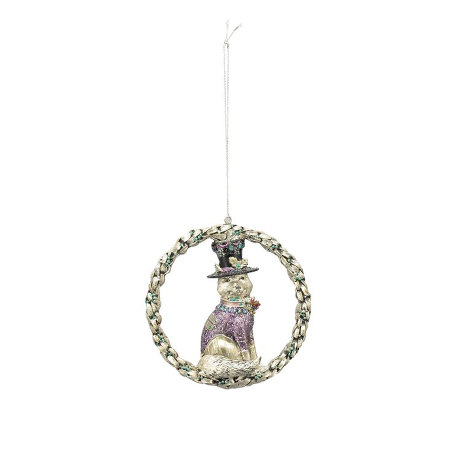 XmasHänger Lilian - schwarz - Polyresin - 10,5x4x10,5 cm