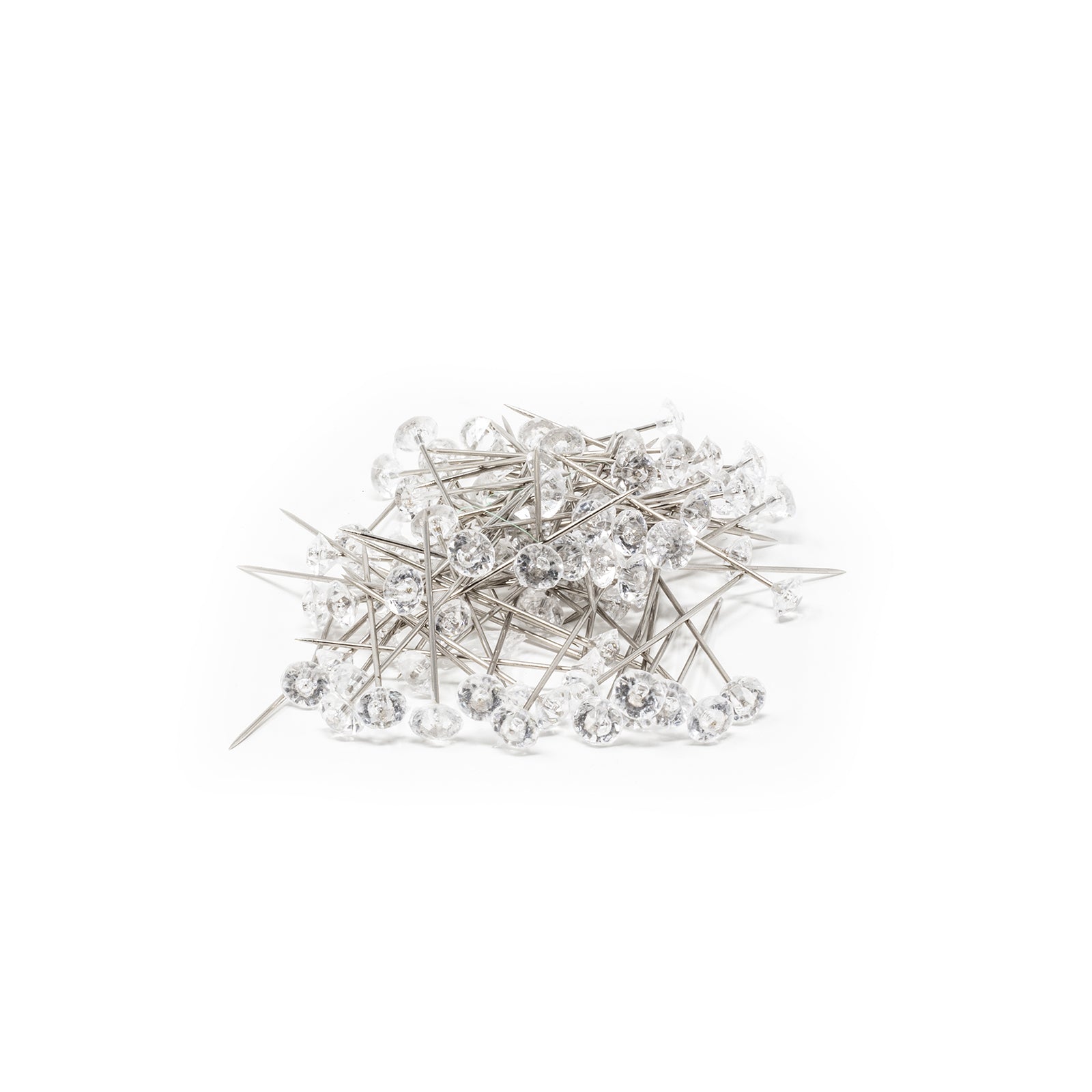 Diamond Pins transparent - 6.00 mm, 40 mm - 85 pieces