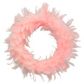 Kranz FedeR, rosa, Feder/Schaum, 25 cm