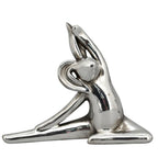 YogaHase ArgenT, Keramik, 26,5x8,5x19,5 cm - 1 Hase in Yogaposition (kein Set, keine Auswahl möglich)
