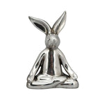 YogaHase ArgenT, Keramik, 26,5x8,5x19,5 cm - 1 Hase in Yogaposition (kein Set, keine Auswahl möglich)