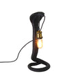 Cleo table lamp, black polyresin/metal, 21 x 18.5 x 48 cm, socket: E27, 220-200 V, max. 25 W, 2 m cable