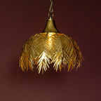 Deckenleuchte Palm Leaves - E27 - gold - Eisen - 46x33,5 cm