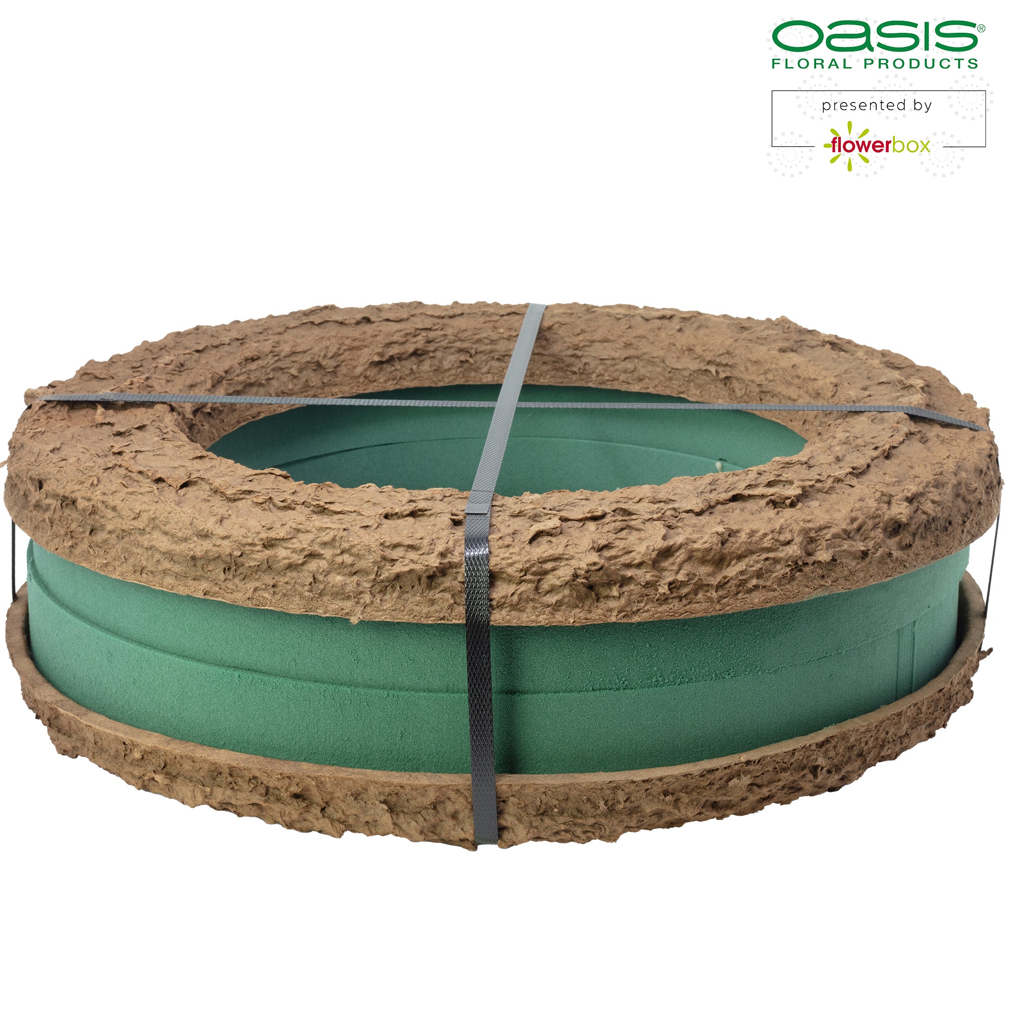 OASIS® BIOLIT® wreath - 6 x 44cm Ø - inside: 31cm Ø - 2 pcs.