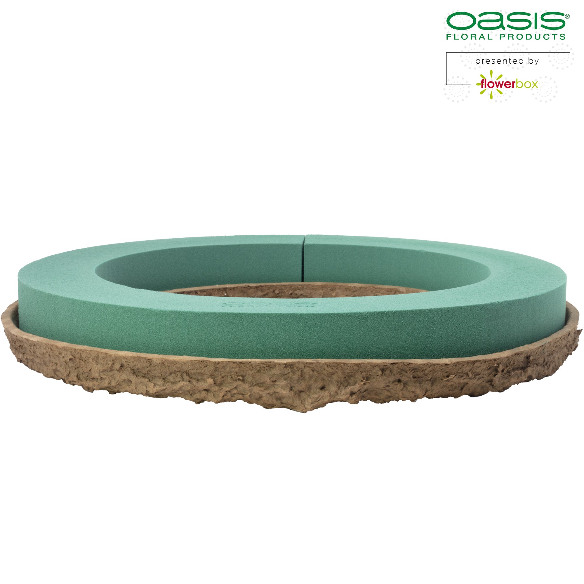 OASIS® BIOLIT® wreath - 6 x 44cm Ø - inside: 31cm Ø - 2 pcs.