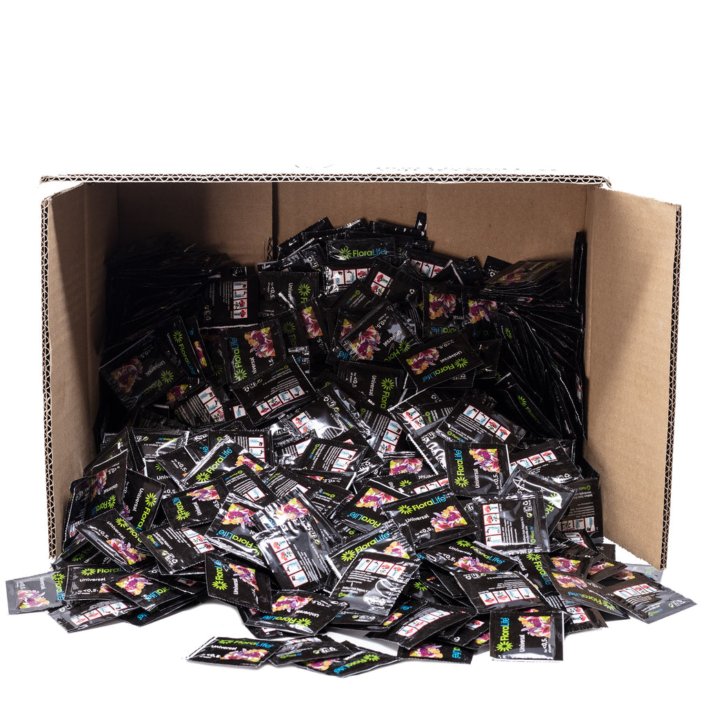 Floralife Clear Cut, sachets de 3,5 g d'engrais pour fleurs coupées, 1000 pièces