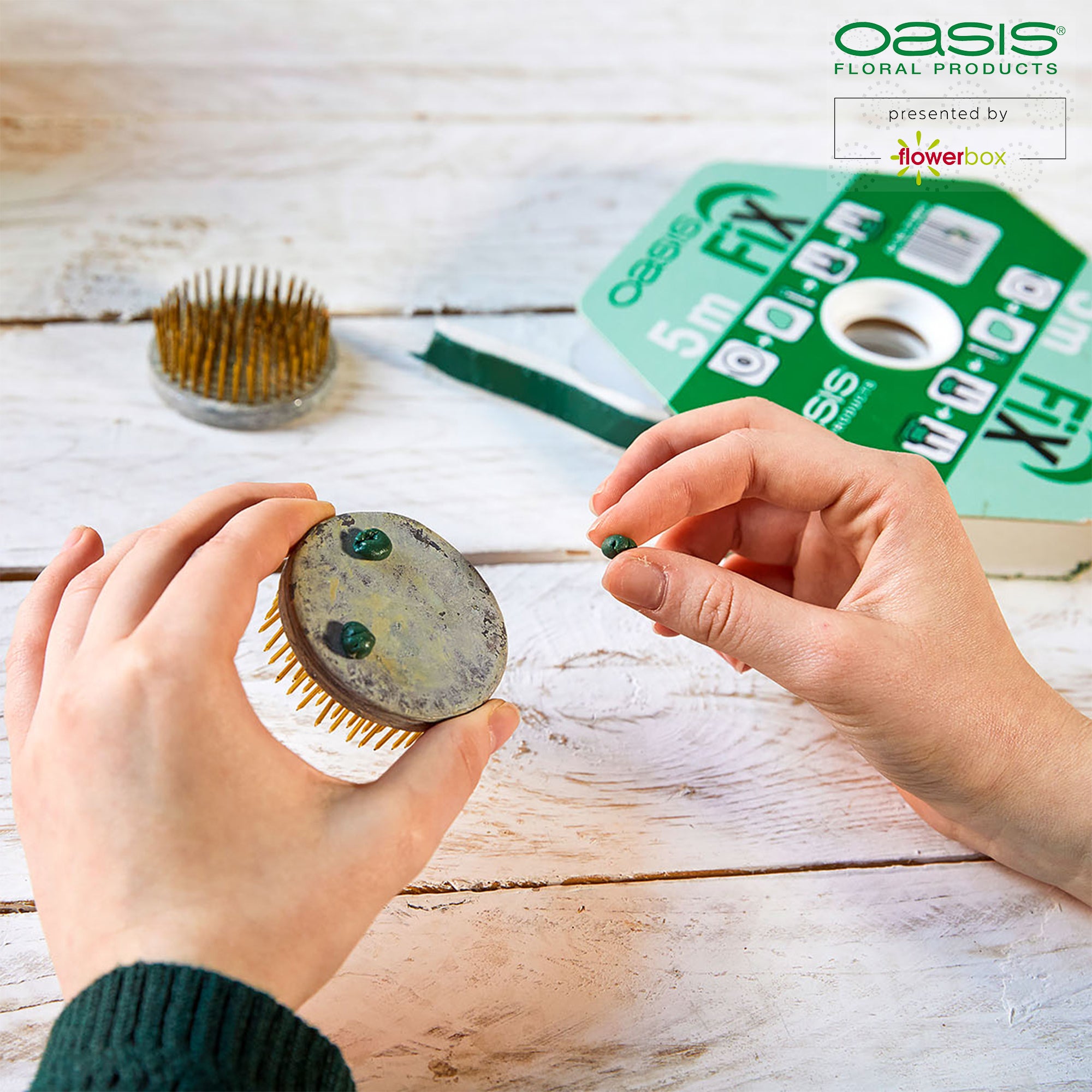 OASIS® Fix Klebemasse - 5m x 10mm - grün