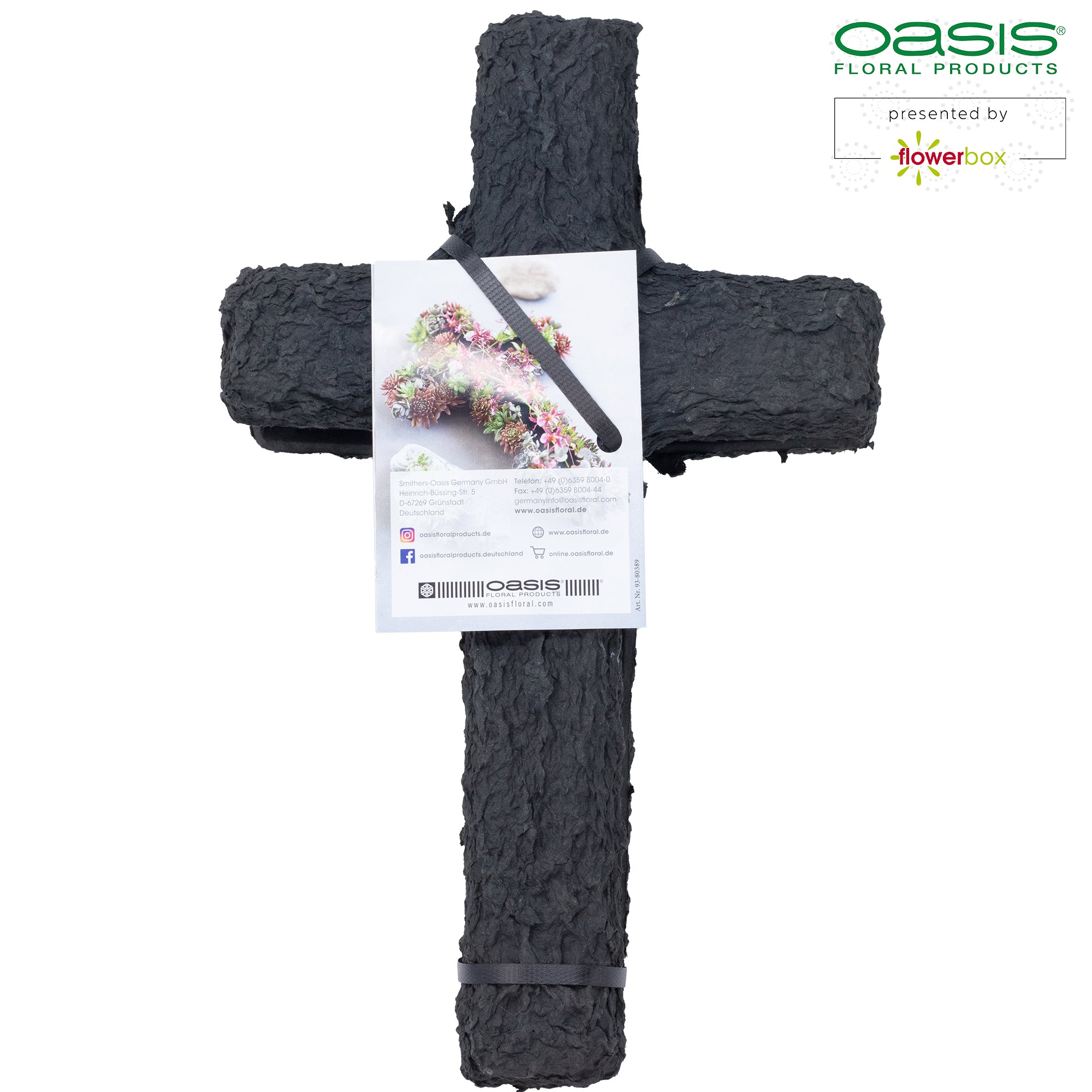 OASIS® BLACK BIOLIT® Cross - 42 x 26 x 4.5cm - 2 pcs.