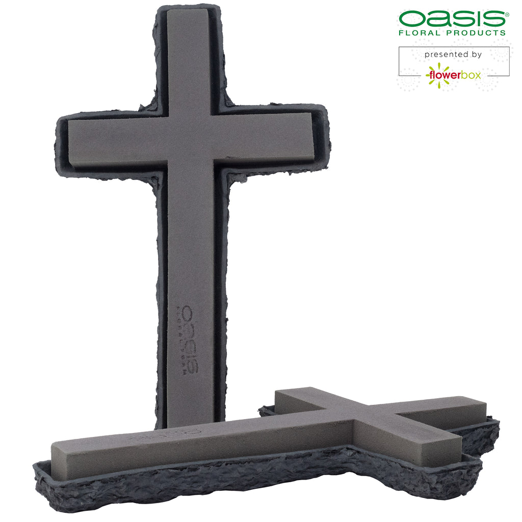 OASIS® BLACK BIOLIT® Cross - 42 x 26 x 4.5cm - 2 pcs.