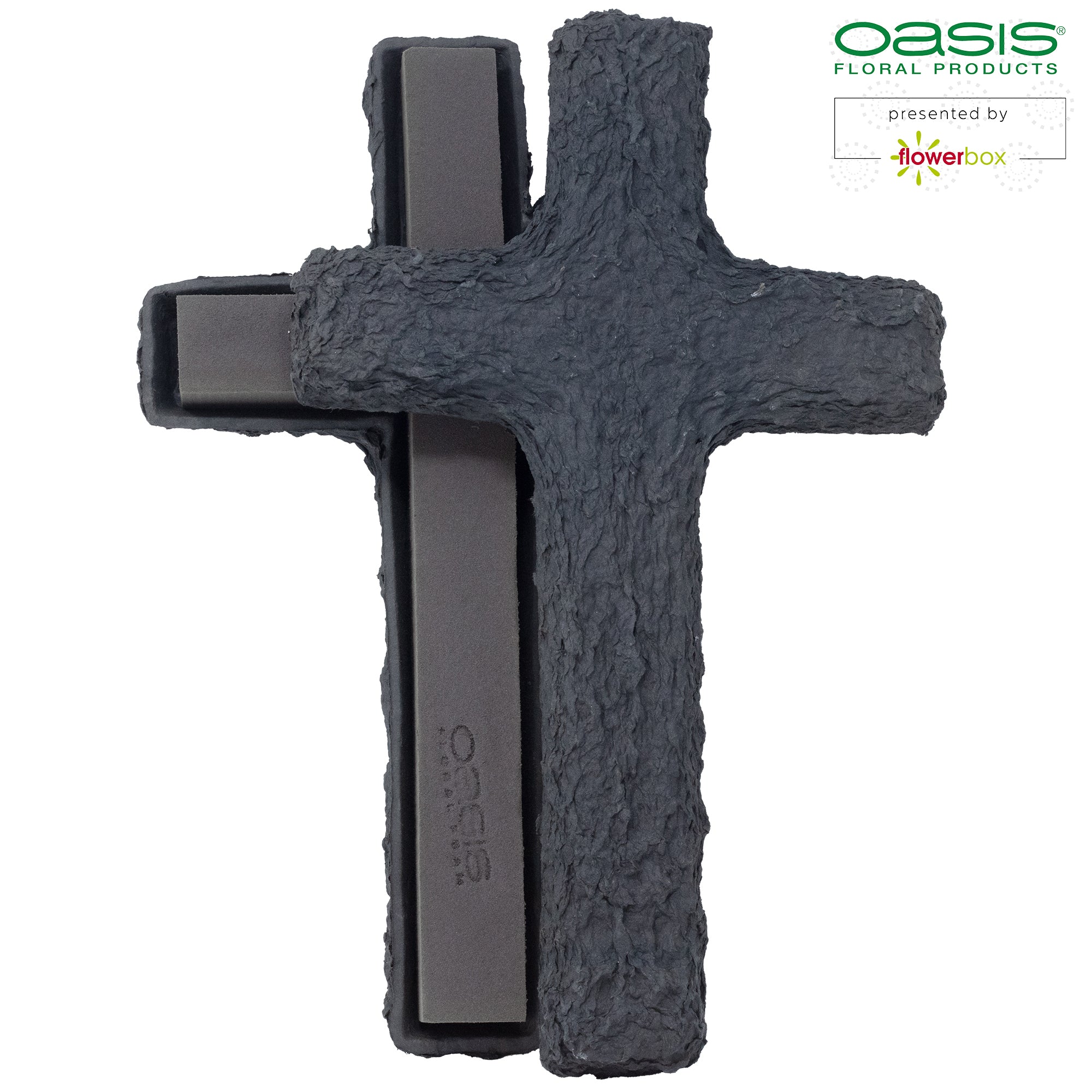 OASIS® BLACK BIOLIT® Cross - 42 x 26 x 4.5cm - 2 pcs.