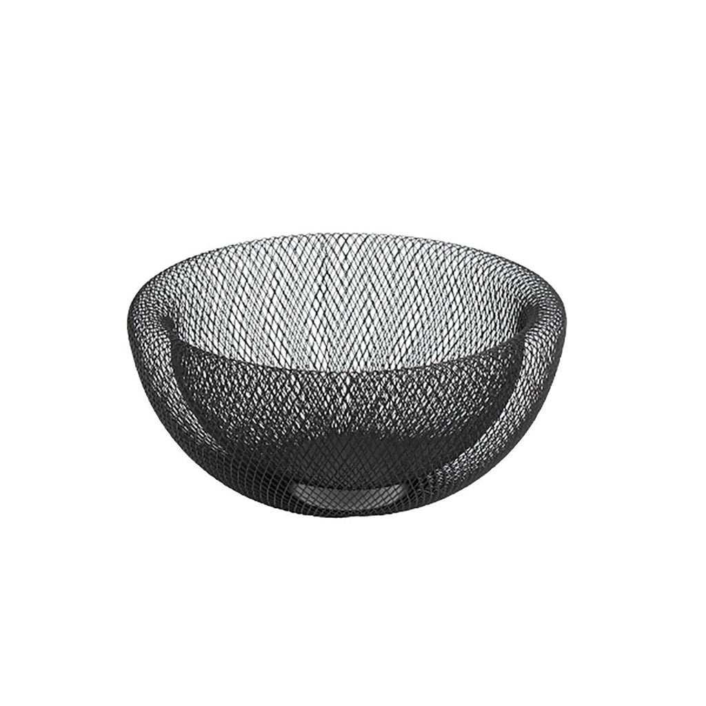 Schale Maze, schwarz Metall, 29,5x14,5 cm