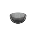 Schale Maze, schwarz Metall, 24,5x12,5 cm