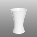 Florist vase X-shape, white - height 28 cm