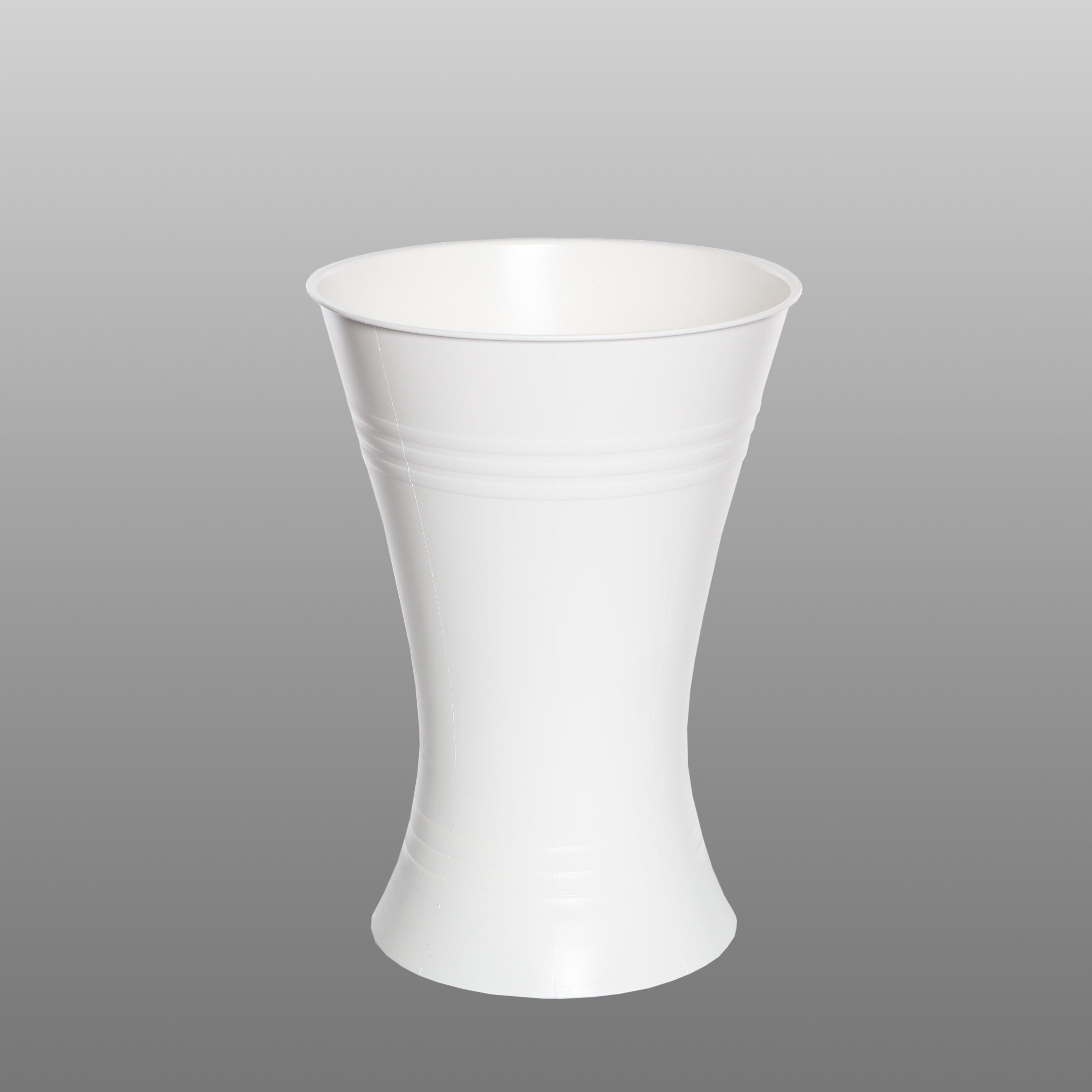 Florist vase X-shape, white - height 28 cm