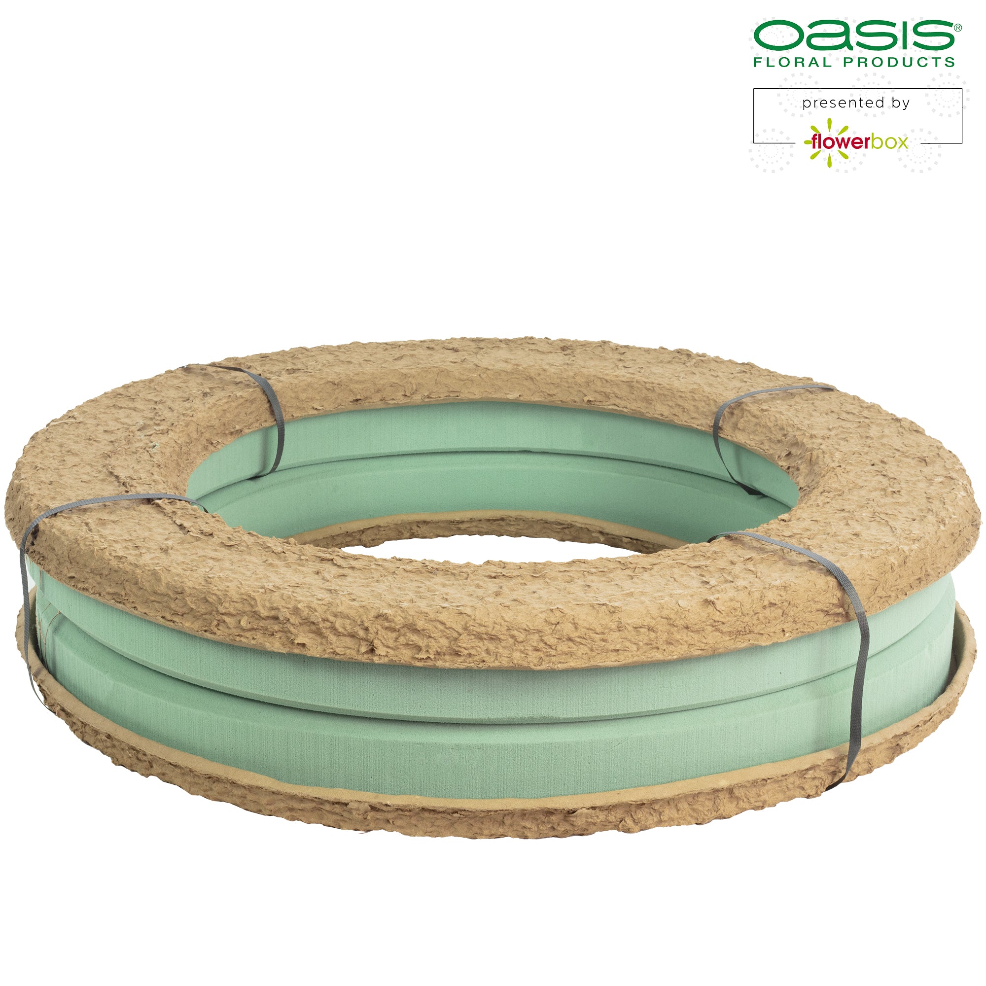 Couronne OASIS® BIOLIT® - 7 x 68 cm Ø - intérieur : 47 cm Ø - 2 pièces.