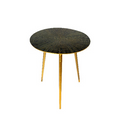 Nereus Sofa Table - Durchmesser 44 x 55 cm - blau-gold