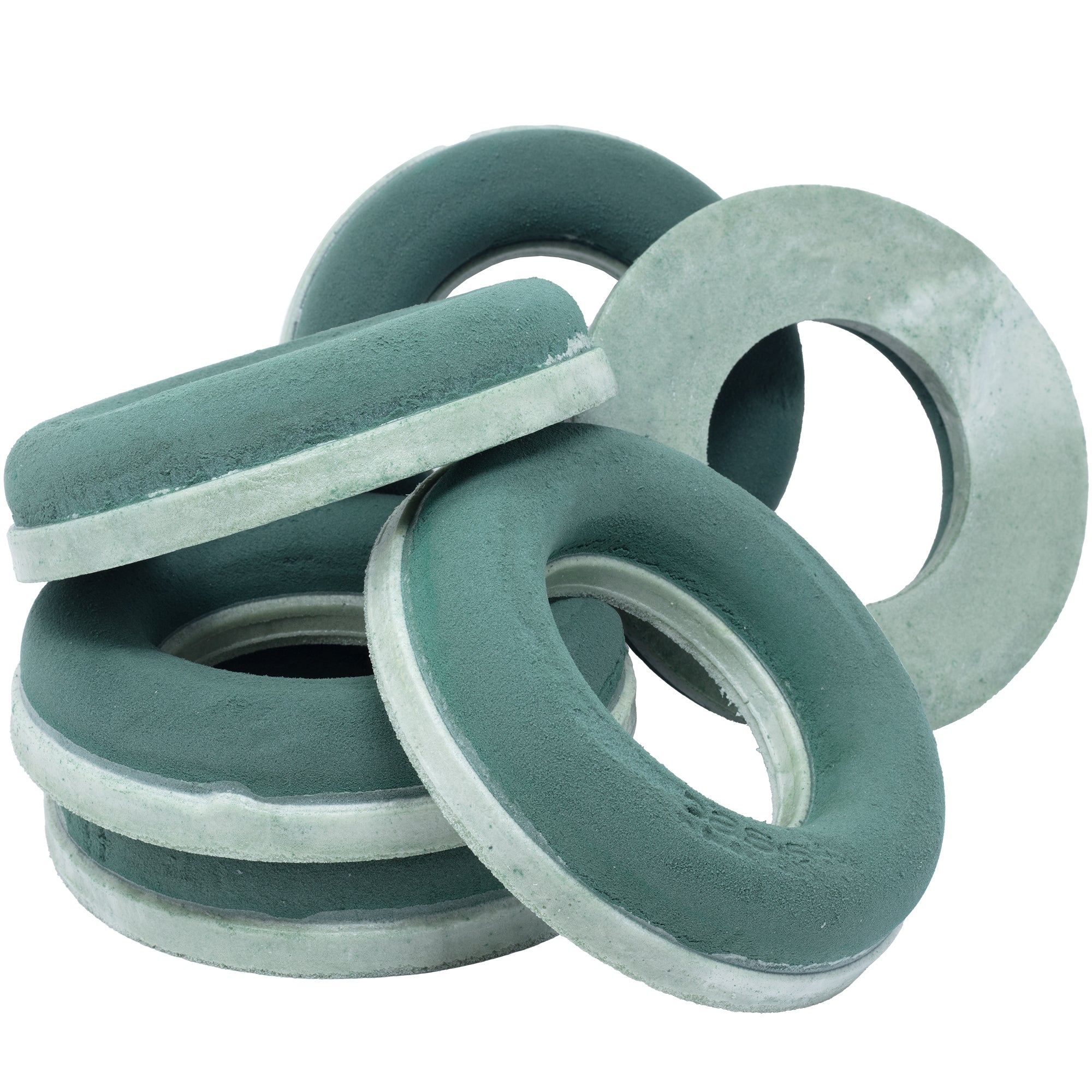 OASIS® ECObase® ring - 4 x 18 cm Ø - inside: 9 cm Ø - 6 pcs.