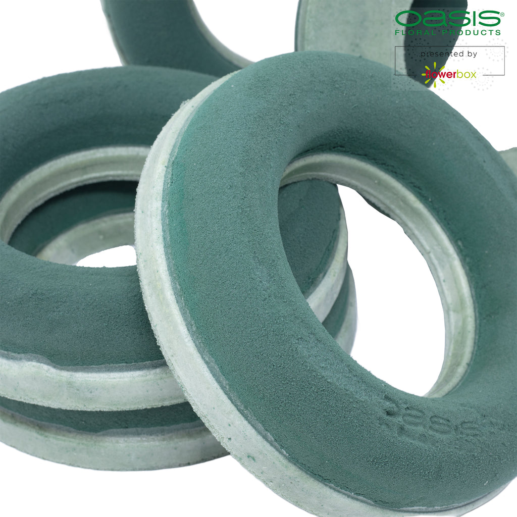 OASIS® ECObase® ring - 4 x 18 cm Ø - inside: 9 cm Ø - 6 pcs.
