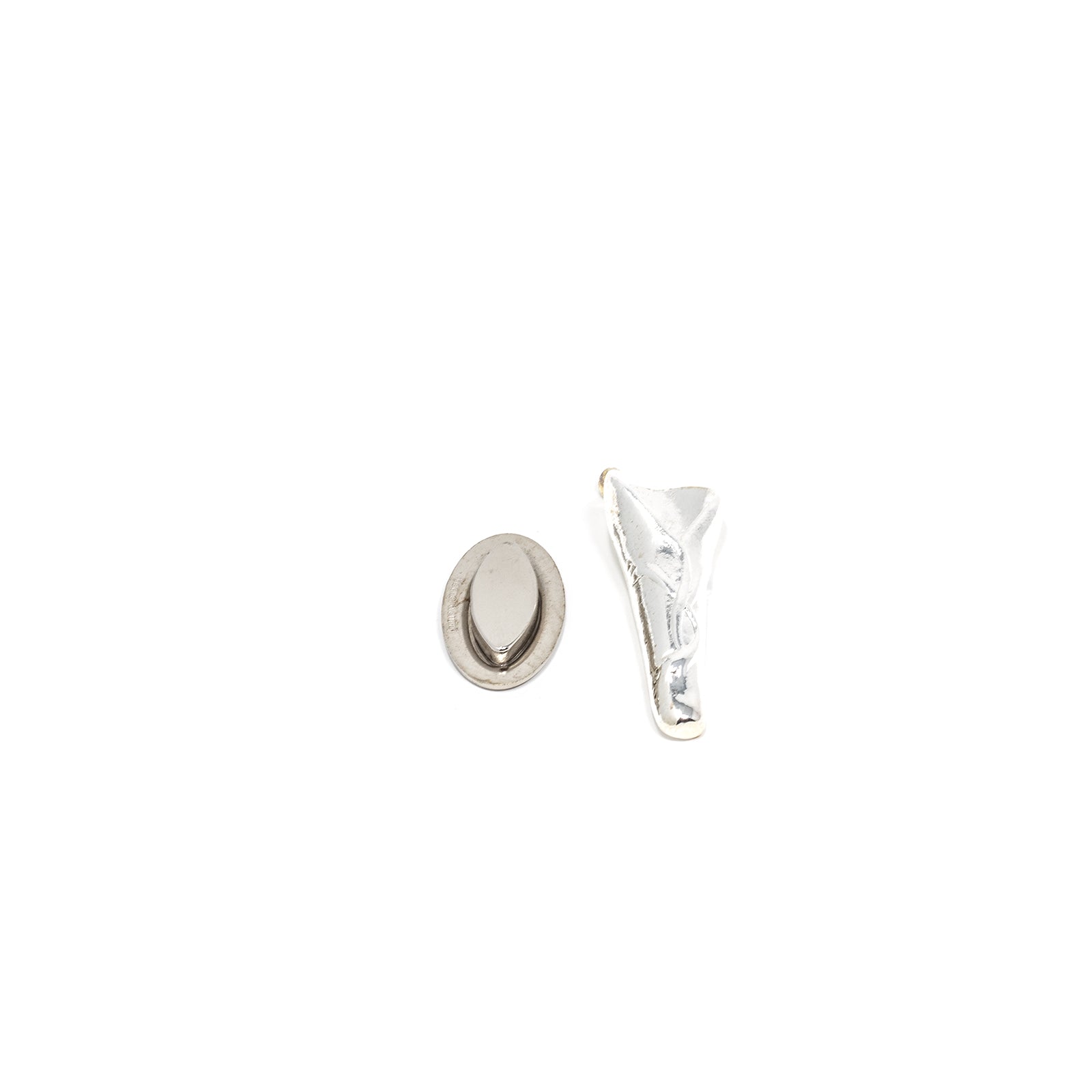 Revers Calla mit Magnet, silber - 22