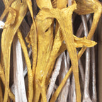 Small antler wood, pearl 2 colors - assorted, 30 pieces - pearl gold/silver rose