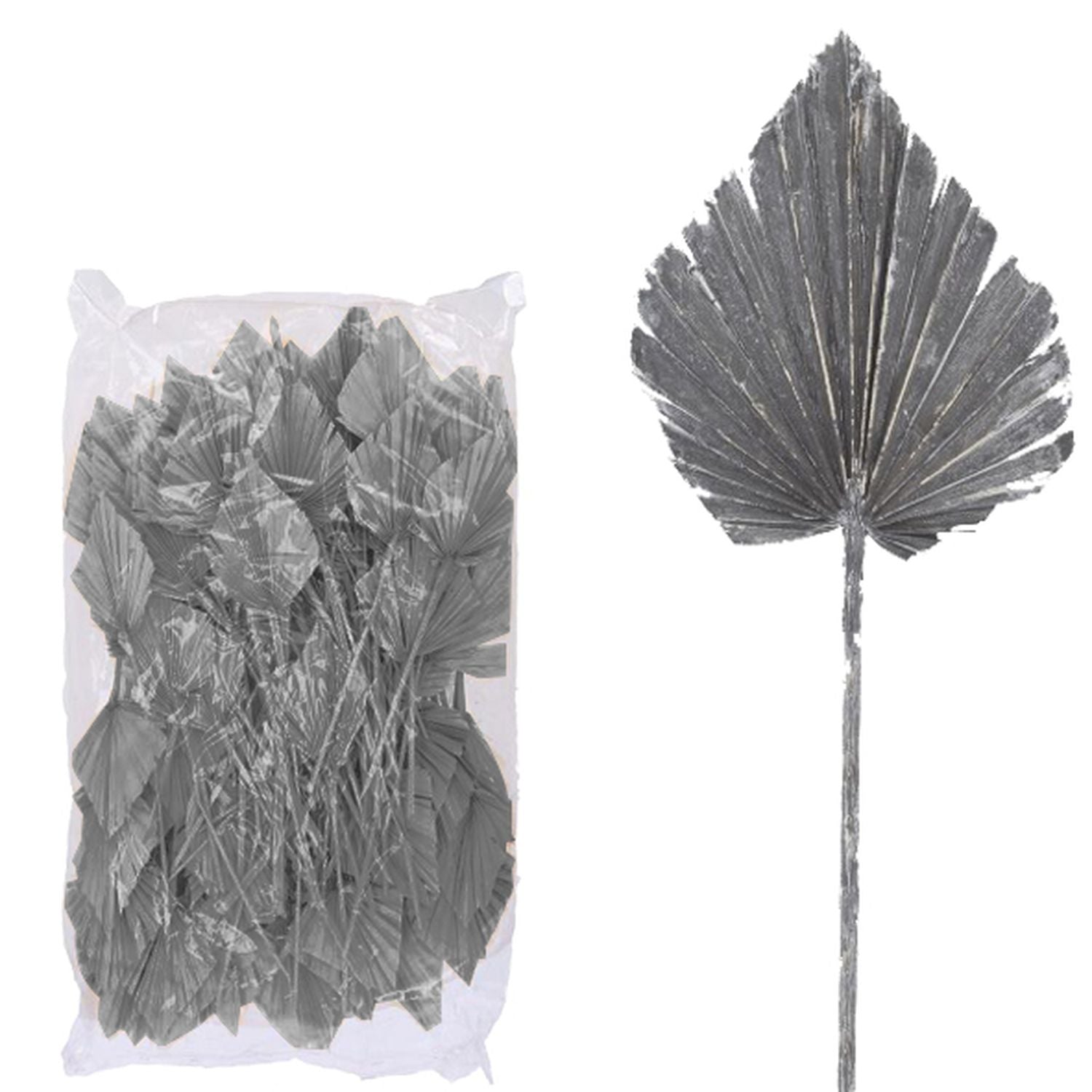 Palm spear, large - 100 pieces, bags - frost-grey