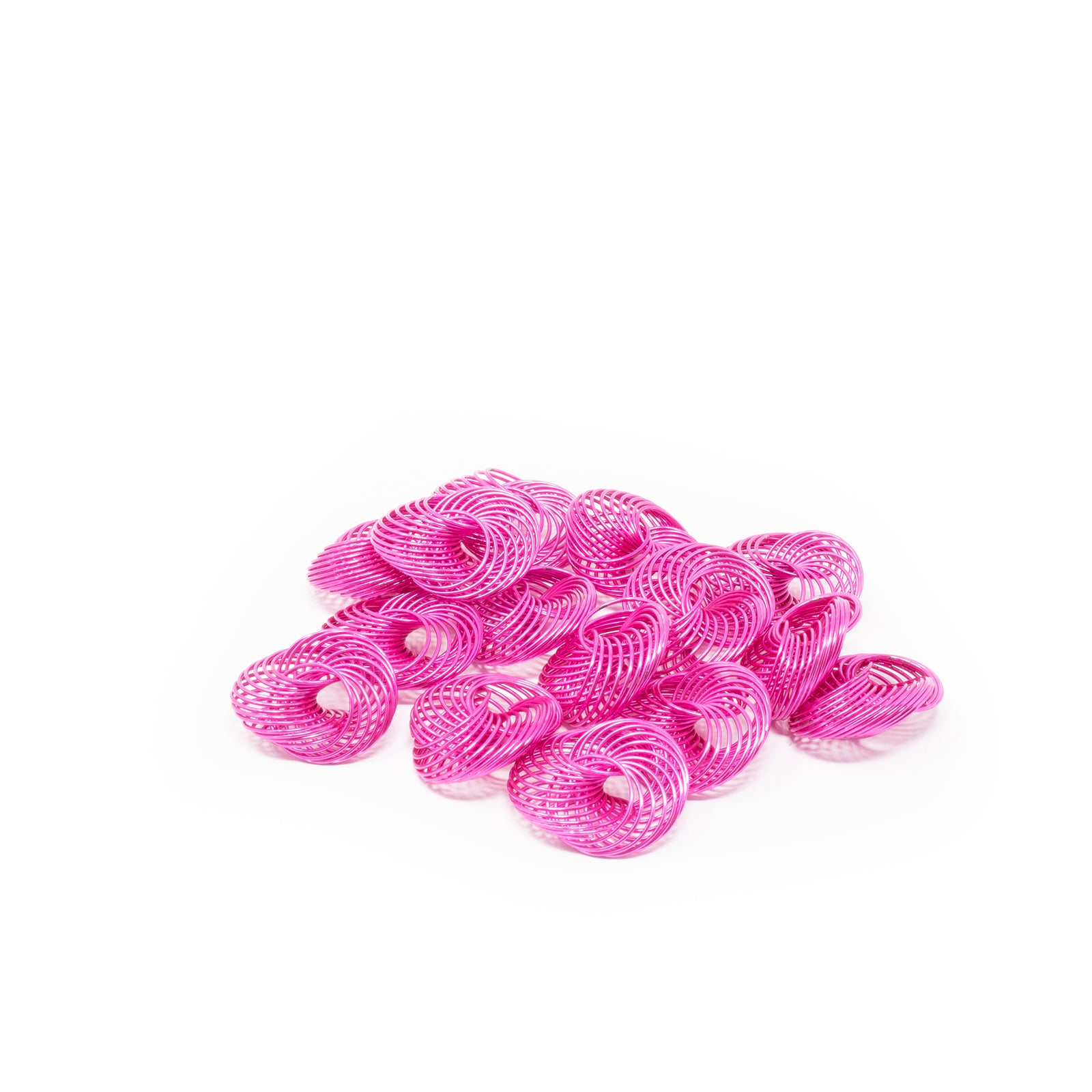 Pink wire wheels - 20 - 20.00 mm, 15 pieces