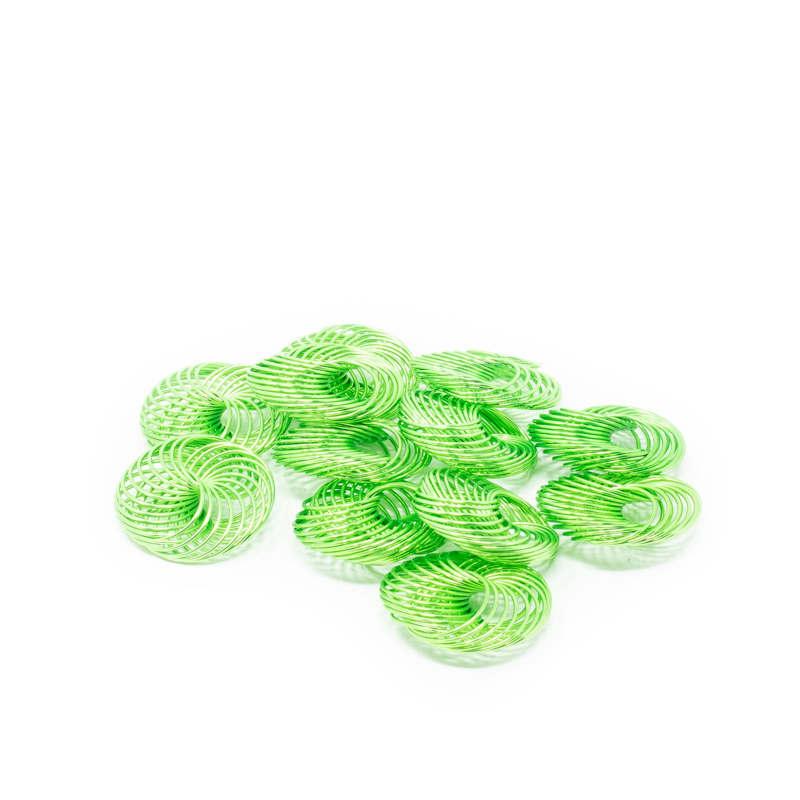 Roues à rayons, vert pomme - 01 - 25,00 mm, lot de 12