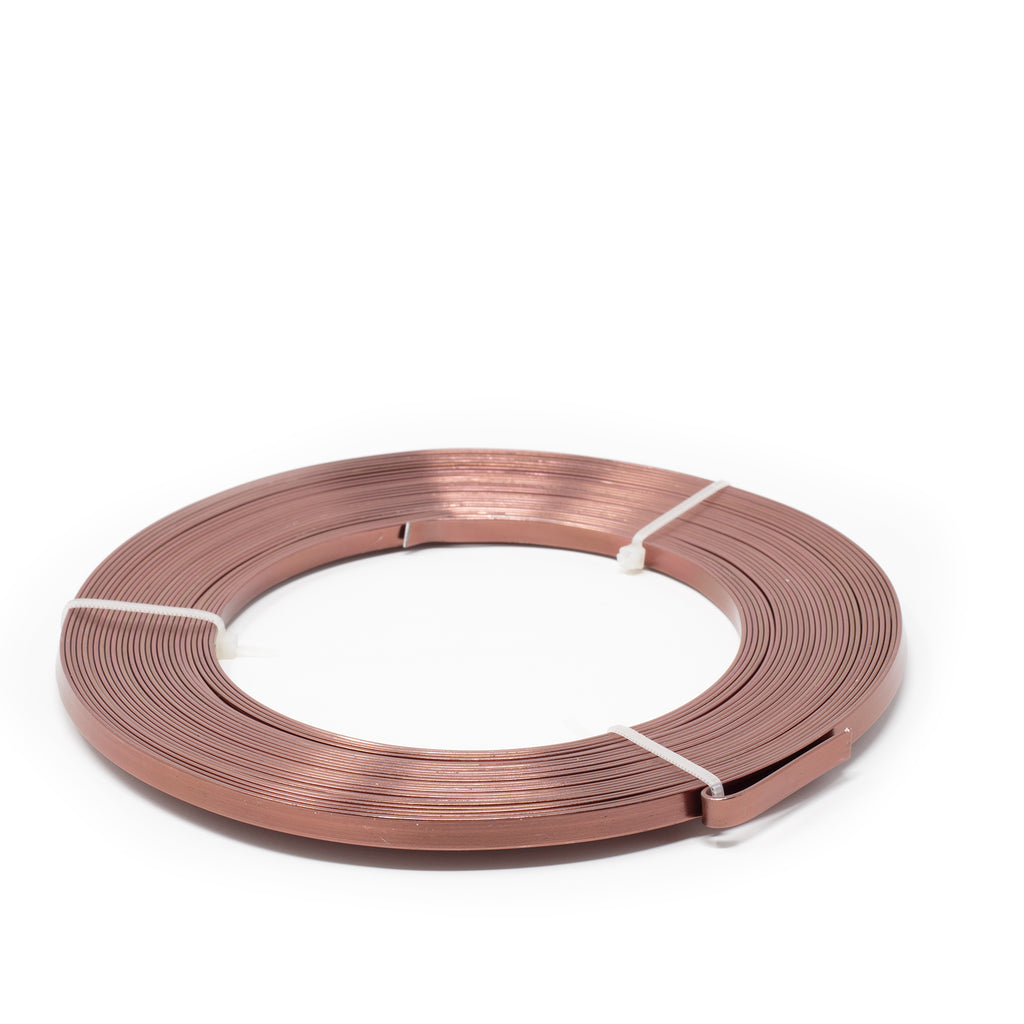 Aluminum flat wire brandy - 04 - 5.00 mm 1.00 mm 10 m 130 g