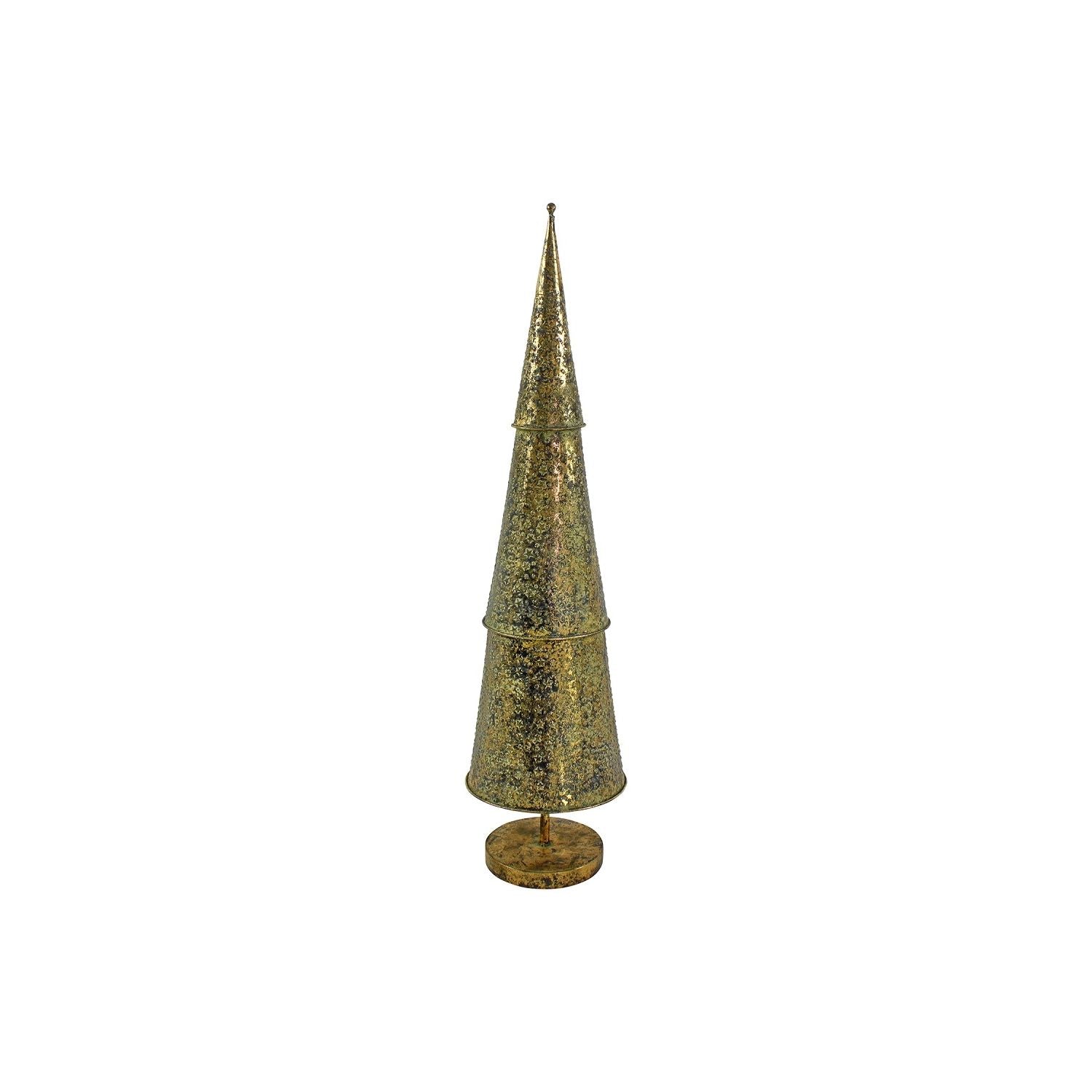 Metalltanne mit Sternen - gold - Höhe 107 cm