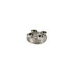 Advent wreath Tangle - silver - stainless steel - 28x11 cm