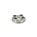 Advent wreath Tangle - silver - stainless steel - 37x12 cm
