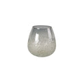 Windlicht - grau - Glas - 13x12x12 cm
